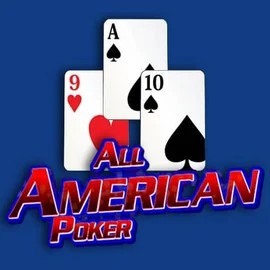 All American Poker slot visual from RTG (Reel Time Gaming) available on reeelson.com
