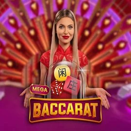 Mega Baccarat logo – Live Casino by Pragmatic Play at O'Reels Casino UK
