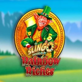 Slingo Rainbow Riches online game logo by Gaming Realms on reeelson.com
